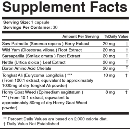 Horsewood supplement facts