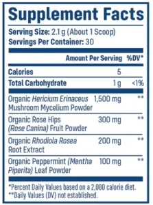 Nativepath Native Mind Supplement Facts
